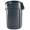 Rubbermaid Commercial 44 qt. Round Trash Can FG264360GRAY - alternate 5